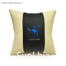 Подушка декоративная из экокожи "Скорпион"