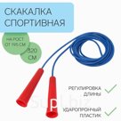 Скакалка спортивная, 3.2 м, регулируемая, синяя
