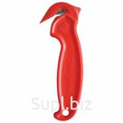 Нож складской безопасный BRAUBERG «Logistic», для вскрытия упаковочных материалов, красный, блистер, 236969