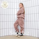 Худи для девочки MINAKU: Basic Line KIDS, тёмно-бежевое, рост 152 см