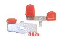 Ручка бабочка DN15, красная