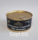 "Консервы мясные кусковые стерилизованные.	
Состав:Говядина, жир, лук, соль поваренная пищевая, лавровый лист, перец черный молотый.
На производстве используют…