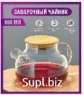 Чайник стекло с крышкой из бамбука 1.8 л Артикул: RA-6287