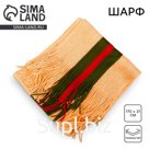 Шарф зимний, бежевый, размер 170×21