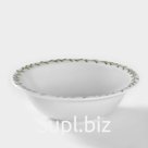 Салатник фарфоровый «Ботаника», 350 мл, d=16 см, белый