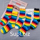 Носки женские AMIGOBS полосатые высокие 1207/1681