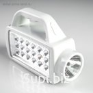 Фонарь переносной, прямоугольный с ручкой, 2 типа освещения, 19 LED, 13х18 см