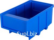 Ящик сплошной 170×105×80 мм, объем 1.43 л., арт.: 6001, синий, код: 10458