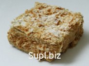 Слоеный корж. масляный крем. сахарная пудра