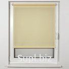 Штора рулонная BRABIX 80×175 см, текстура - лён, защита 55-85%, 200 г/м2, кремовый S-21, 605993
