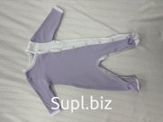 Комбинезон (слип) на кнопках Цвет: розовый, сиреневый, бежевый, фисташковый, голубой, желтый, белый