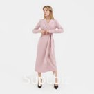 Платье на запах миди женское MIST размер 42, розовое