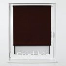 Штора рулонная BRABIX 80×175 см, текстура - лён, защита 55-85%, 200 г/м2, коричневый S-17, 605997