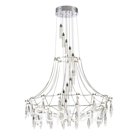 Люстра подвесная Odeon Light. Flamenco, 51Вт, Led, 1850х810х810 мм, цвет хром, прозрачный
