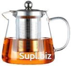 Чайник стекло с крышкой из металла и ситечком 350 мл Артикул: RA-6391