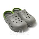 Сабо женские «Ола», размер 37, серые, салатовые