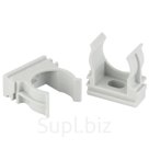 Крепеж-клипса ЭРА CLIP-40 для трубы cерая d40 мм