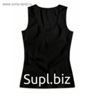 Майка женская, размер XS, цвет чёрный