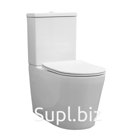 Унитаз-компакт Comforty CF41273C, безободковый, выпуск универсальный, 2-режимная арматура
