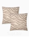 Комплект наволочек «Этель» Beige zebra, 70×70 см, 2 шт., бязь, хлопок 100%