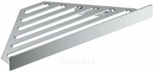 Полка угловая Hansgrohe AddStoris 41741000 148х305 мм, настенная, металлическая, цвет: хром