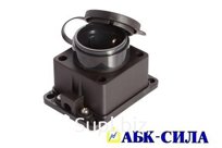 Розетка с крышкой (каучук) 16А 220В IP - 44
