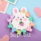 Крабик для волос«Куклёнок», набор 10 шт., сердце, 1.5 см, МИКС