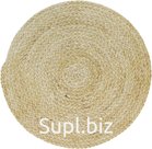 Braided napkin stand, thin, made of straw. Size: 38 cm. Color: beige.