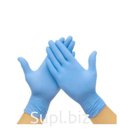 Перчатки медицинские нитрил 3,5г ГОЛУБЫЕ неопудр.текст S 50пар/уп