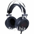 Наушники с микрофоном (гарнитура) REDRAGON Scylla, проводные, 2 м, полноразмерные с оголовьем, черные