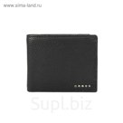 Кошелёк Cross Nueva Management Black, кожа наппа, фактурная, чёрный, 11×9×1,5 см