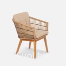 Стул Letto (с упаковкой) Американский орех, RAL 9005, Jamaica Cappucino