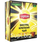 Чай Lipton "Экстра крепкий", черный, 100 пакетиков по 2,2г