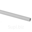 Труба ПВХ гладкая жесткая ЭРА TRUB-25-2-PVC 2х метровая легкая серая d 25 мм, 74 м
