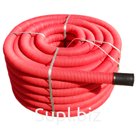 Труба гофр.двустенная ПНД d160 (внутр.d136mm) с протяжкой с муфтой красная (50м)