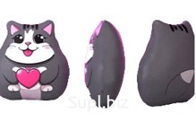 Gray cat with heart 20 cm Item: МТ30256_conclusion