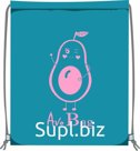 Сумка для сменной обуви Lamark "AvoBag", 34х42 см, на шнурке, светоотражающие элементы, цвет бирюза