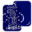 Сани-ледянка c принтом 56*42 см тёмно-синяя Артикул: МТ11617