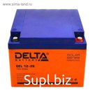 Аккумуляторная батарея Delta GEL 12-26, 12 В, 26 А/ч
