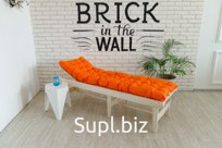 Матрас пикованный "Оксфорд 600" оранжевый размер 55*180см