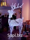 Фигура светодиодная «Олень», 130 см, 180 LED, 220 В, свечение белое