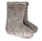 Warm boots gray down