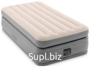 Надувная кровать Intex 99х191х51 см ''Prime Comfort'' встр. насос, 220 В, до 136 кг