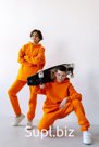 костюм утепленный, из брюк и худи