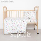 Постельное бельё детское «Игрушки» 112×147, 100×150, 40×60-1 шт