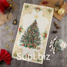 Новогоднее полотенце "Этель" Golden Christmas 40х73 см, 100% хл, саржа 190 гр/м2