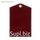 Обложка для пропуска, цвет тёмно-красный