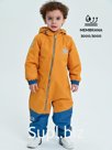 Kombinson, spring-autumn, mustard+blue, art. 237F (86 cm)