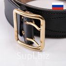 Ремень офицерский уставной прошитый с юфтевой подкладкой