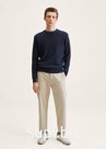 Трикотажный джемпер Genoa из шерсти Fine Merino Wool. Цвет: Темно-синий